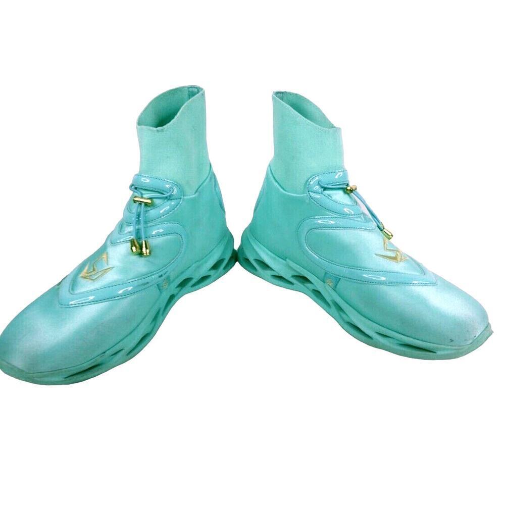 Tronus Men's Aqua Blue High Tops Sneakers Teal Size: 11 - Picture 13 of 15